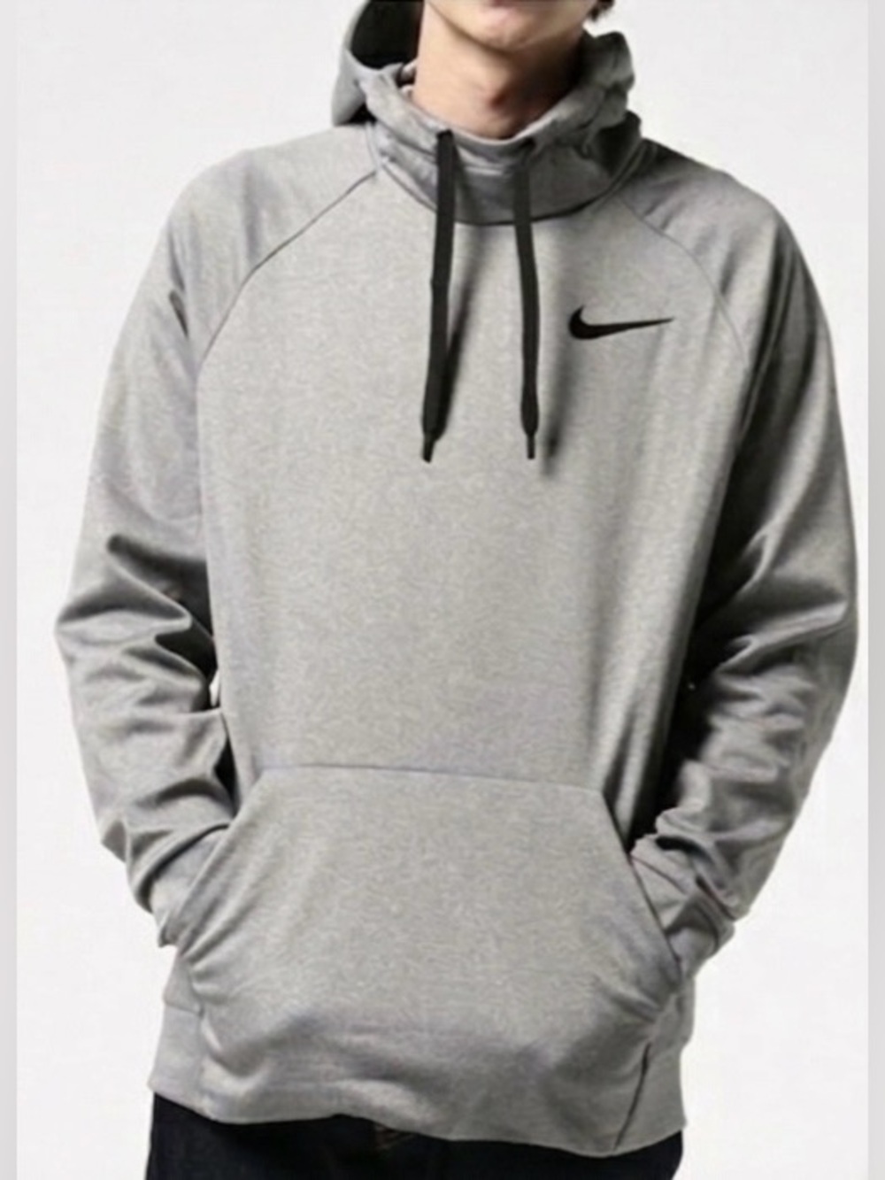 Nike Therma-FIT Pullover Hoodie | Heather Gray
